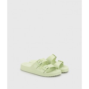 SANDALIA AGUA DOS HEBILLAS VERDE