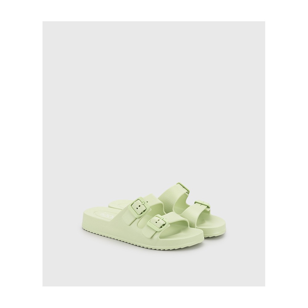 SANDALIA AGUA DOS HEBILLAS VERDE