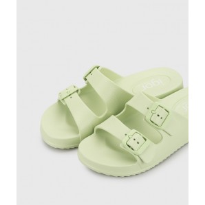 SANDALIA AGUA DOS HEBILLAS VERDE