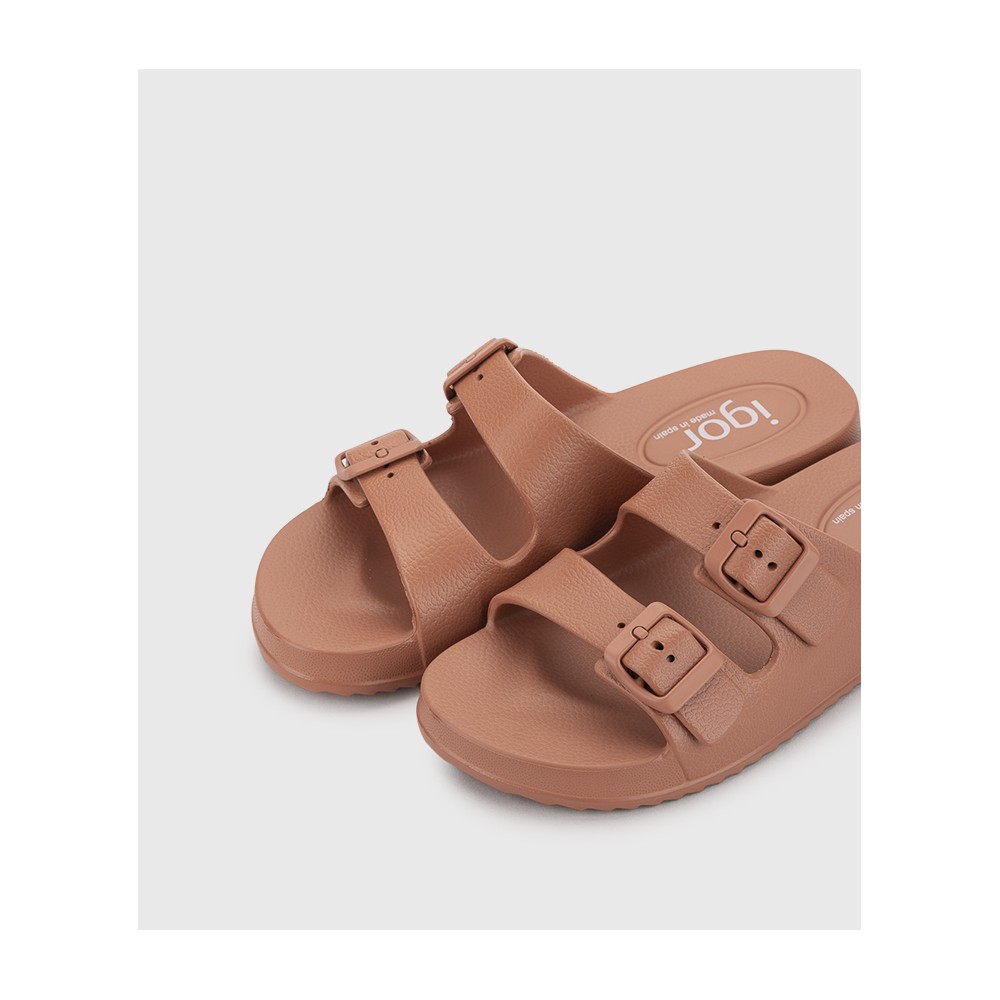 SANDALIA AGUA DOS HEBILLAS ROSA