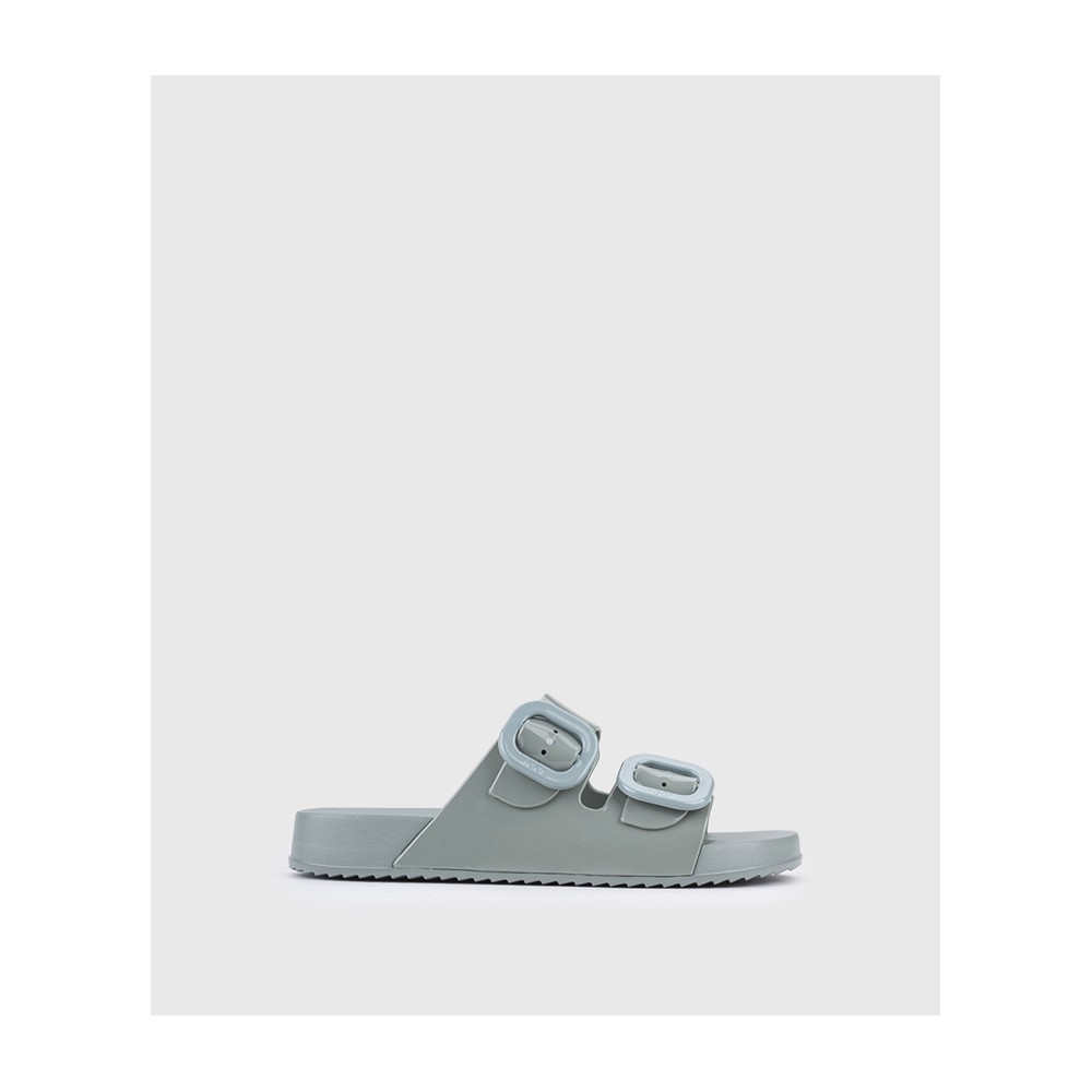 SANDALIA AGUA DOS HEBILLAS VERDE