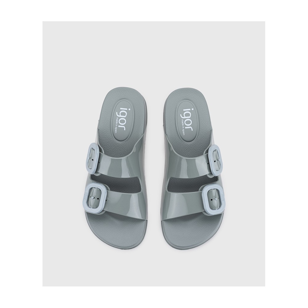 SANDALIA AGUA DOS HEBILLAS VERDE