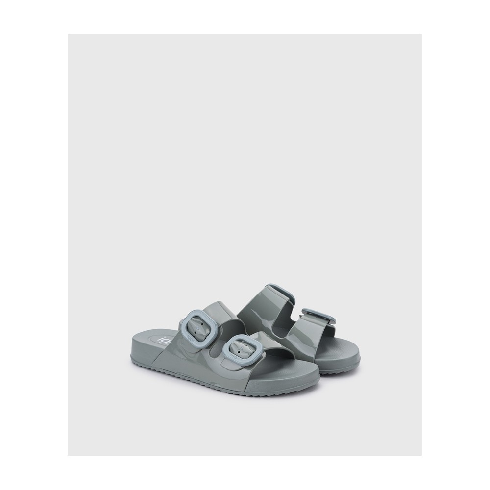 SANDALIA AGUA DOS HEBILLAS VERDE