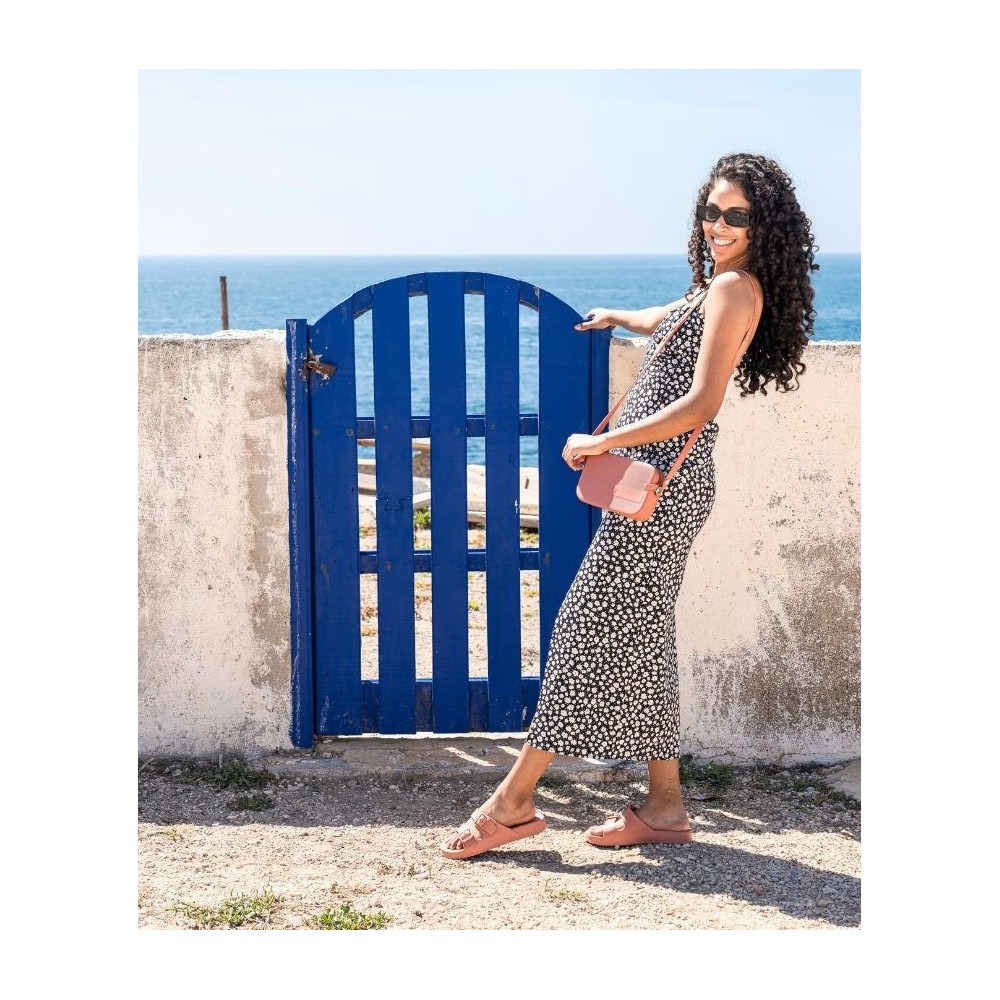 SANDALIA AGUA DOS HEBILLAS ROSA