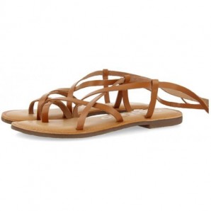 SANDALIA TIRAS DEDO CUERO
