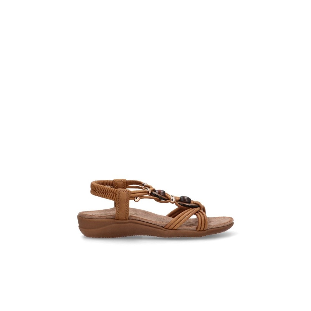 SANDALIA CONORT TIRA CENTRAL CAMEL