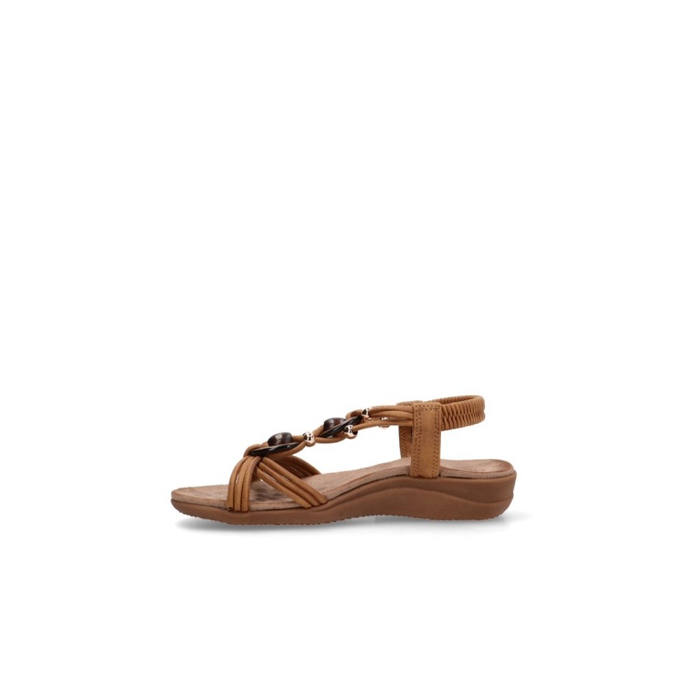 SANDALIA CONORT TIRA CENTRAL CAMEL