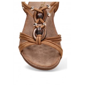 SANDALIA CONORT TIRA CENTRAL CAMEL
