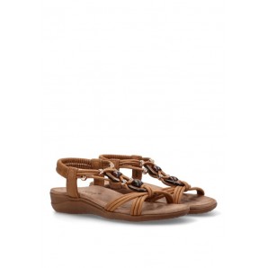 SANDALIA CONORT TIRA CENTRAL CAMEL
