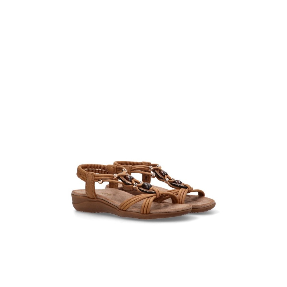 SANDALIA CONORT TIRA CENTRAL CAMEL