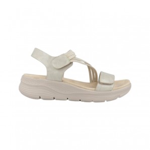 SANDALIA CONFORT TIRAS ELASTICAS PLATINO