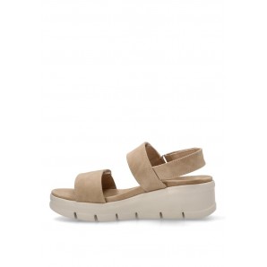 SANDALIA DOBLE TIRA ELASTICOS BEIG