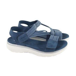 SANDALIA CONFORT TIRAS VELCRO JEANS