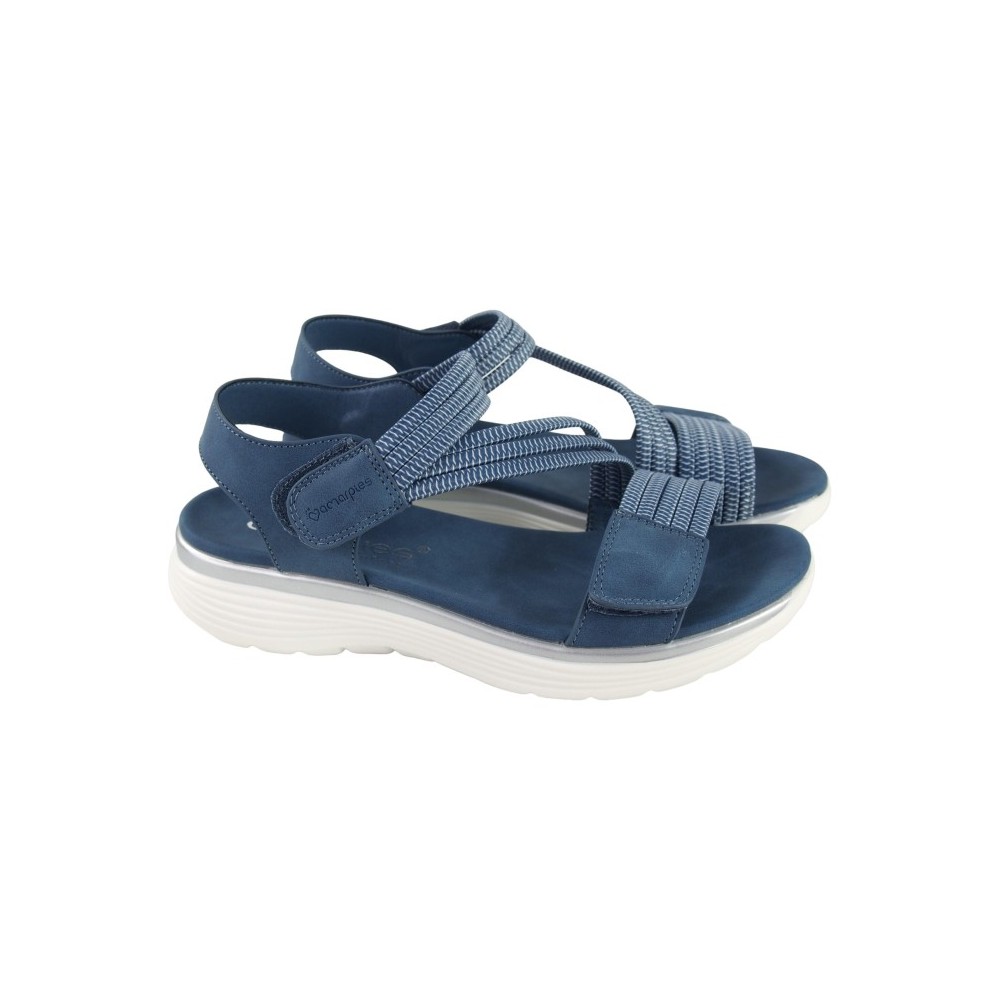 SANDALIA CONFORT TIRAS VELCRO JEANS
