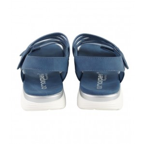 SANDALIA CONFORT TIRAS VELCRO JEANS