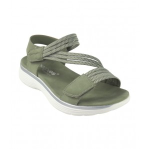 SANDALIA CONFORT TIRA VELCRO VERDE