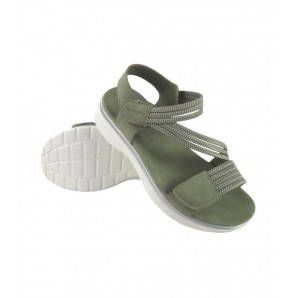 SANDALIA CONFORT TIRA VELCRO VERDE