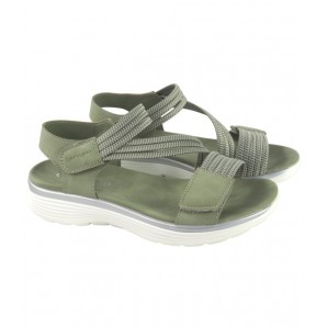SANDALIA CONFORT TIRA VELCRO VERDE