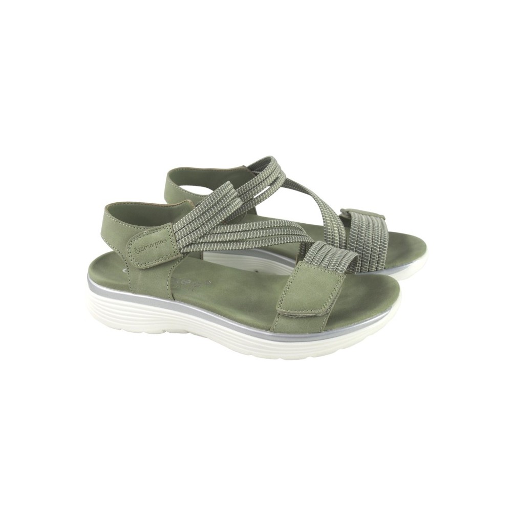 SANDALIA CONFORT TIRA VELCRO VERDE