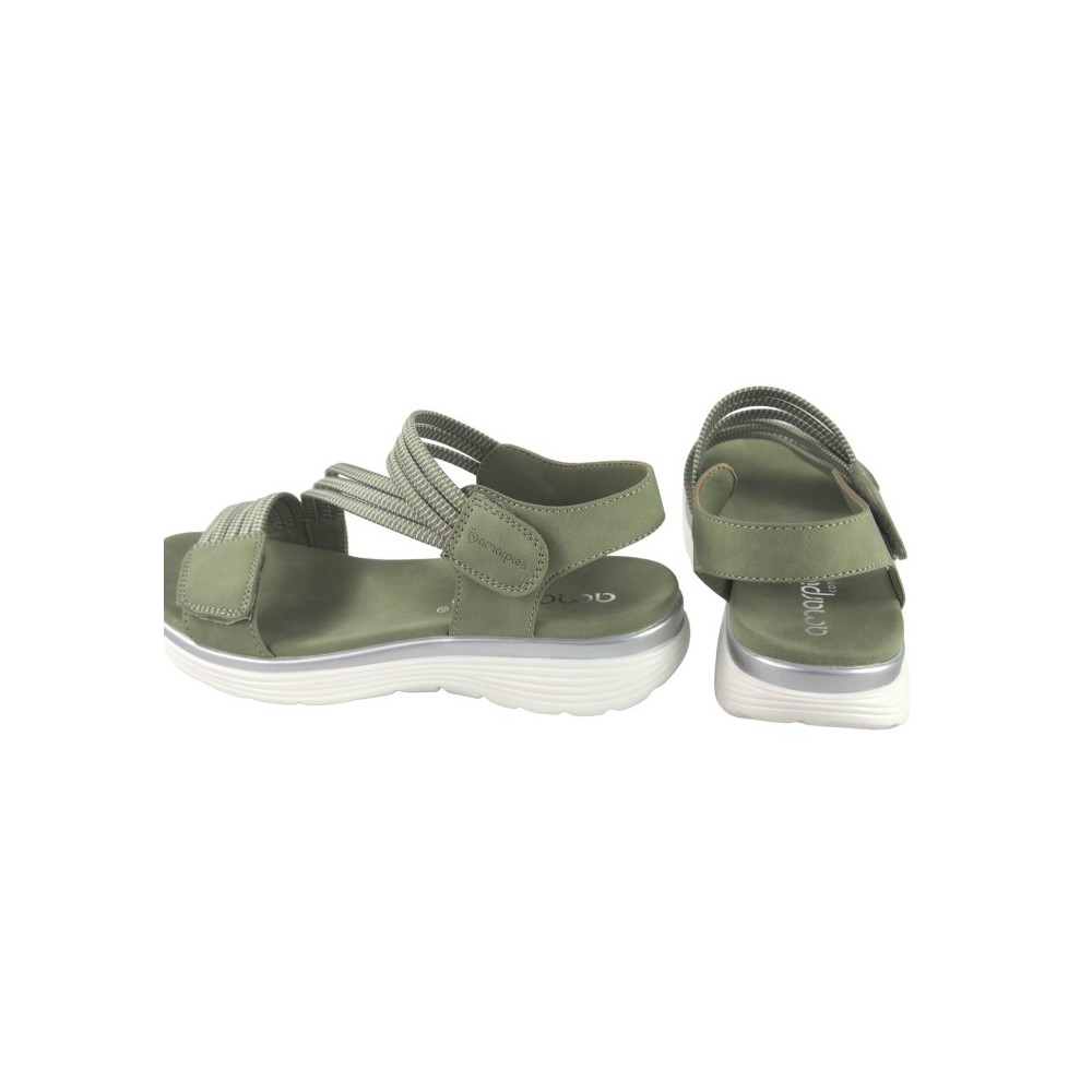 SANDALIA CONFORT TIRA VELCRO VERDE