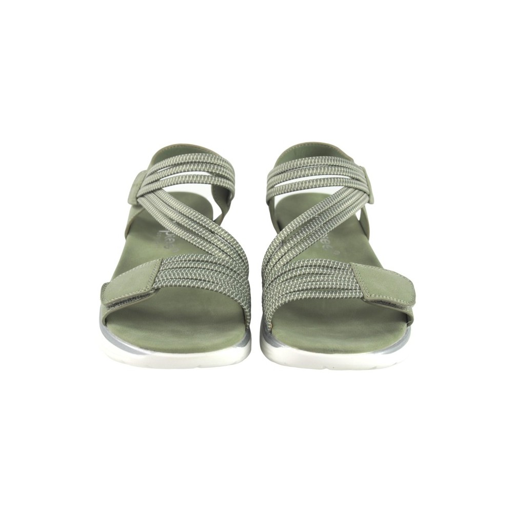 SANDALIA CONFORT TIRA VELCRO VERDE