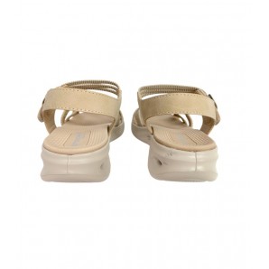 SANDALIA CUÑA AIR TIRAS HEBILLA BEIG