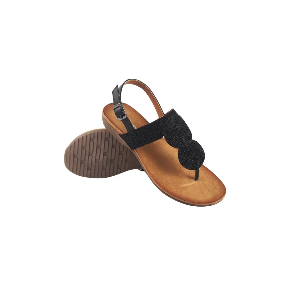 ESCLAVA HEBILLA TOBILLO NEGRO