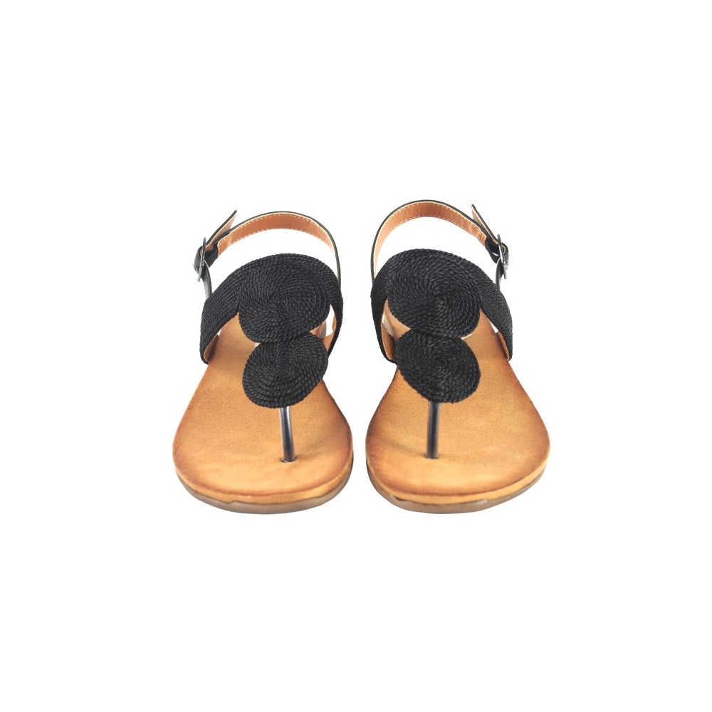 ESCLAVA HEBILLA TOBILLO NEGRO