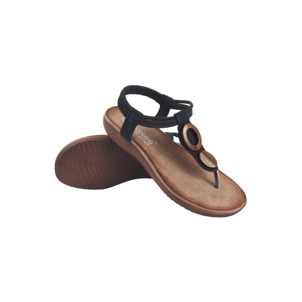 ESCLAVA CONFORT MADERITAS NEGRO