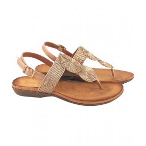 ESCLAVA HEBILLA TOBILLO BRONDE