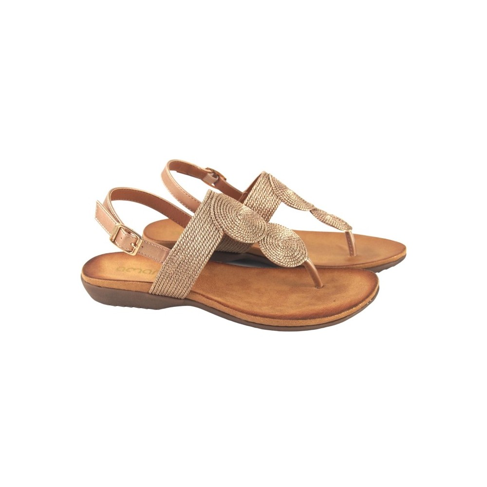 ESCLAVA HEBILLA TOBILLO BRONDE