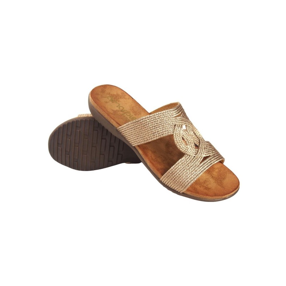 PALA TIRAS CORDON METALIZADO BRONCE