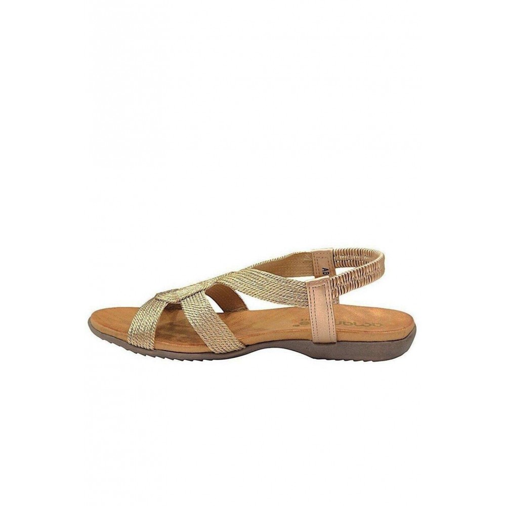 SANDALIA ELASTICO BRONCE