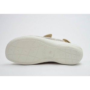 ZAPATILLA DOS VELCROS BELICE BEIGE