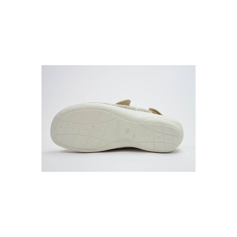ZAPATILLA DOS VELCROS BELICE BEIGE