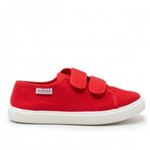 SNEAKERS VELCROS ROJO