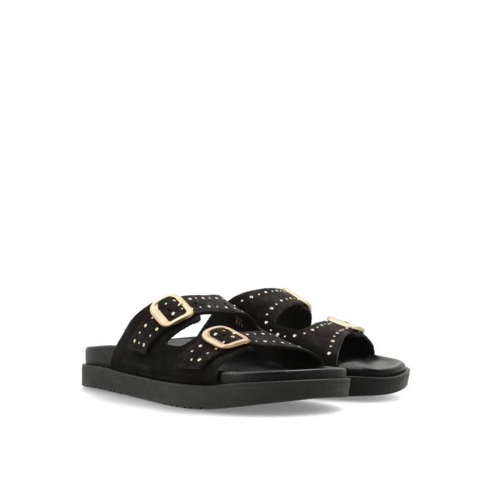 PALA BIO DOS HEBILLAS SERRAJE NEGRO