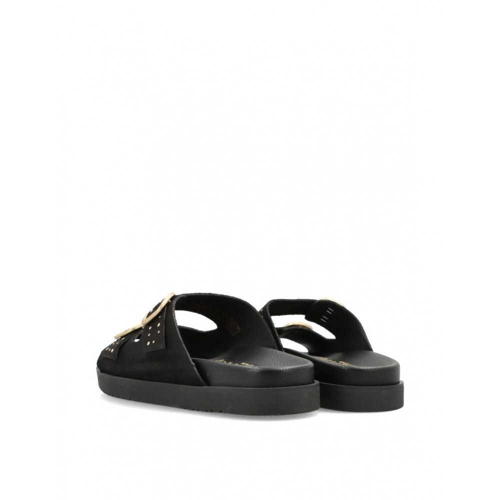 PALA BIO DOS HEBILLAS SERRAJE NEGRO