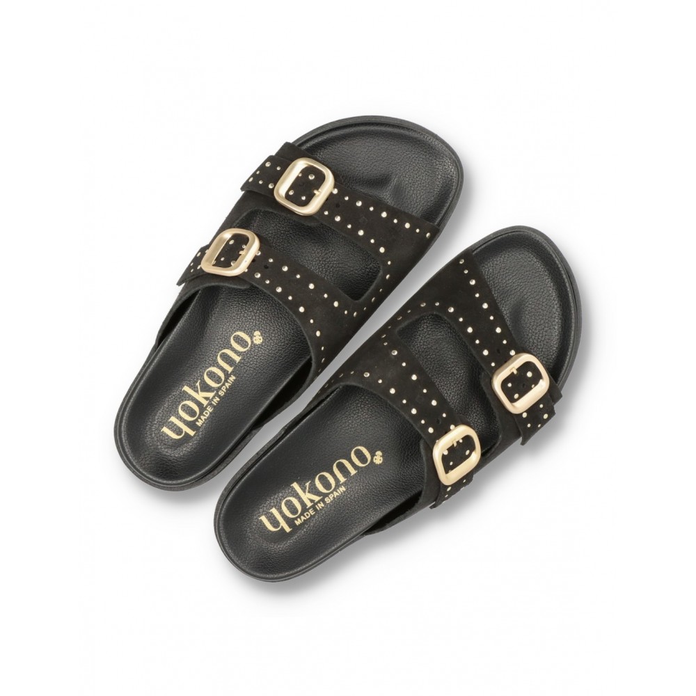 PALA BIO DOS HEBILLAS SERRAJE NEGRO