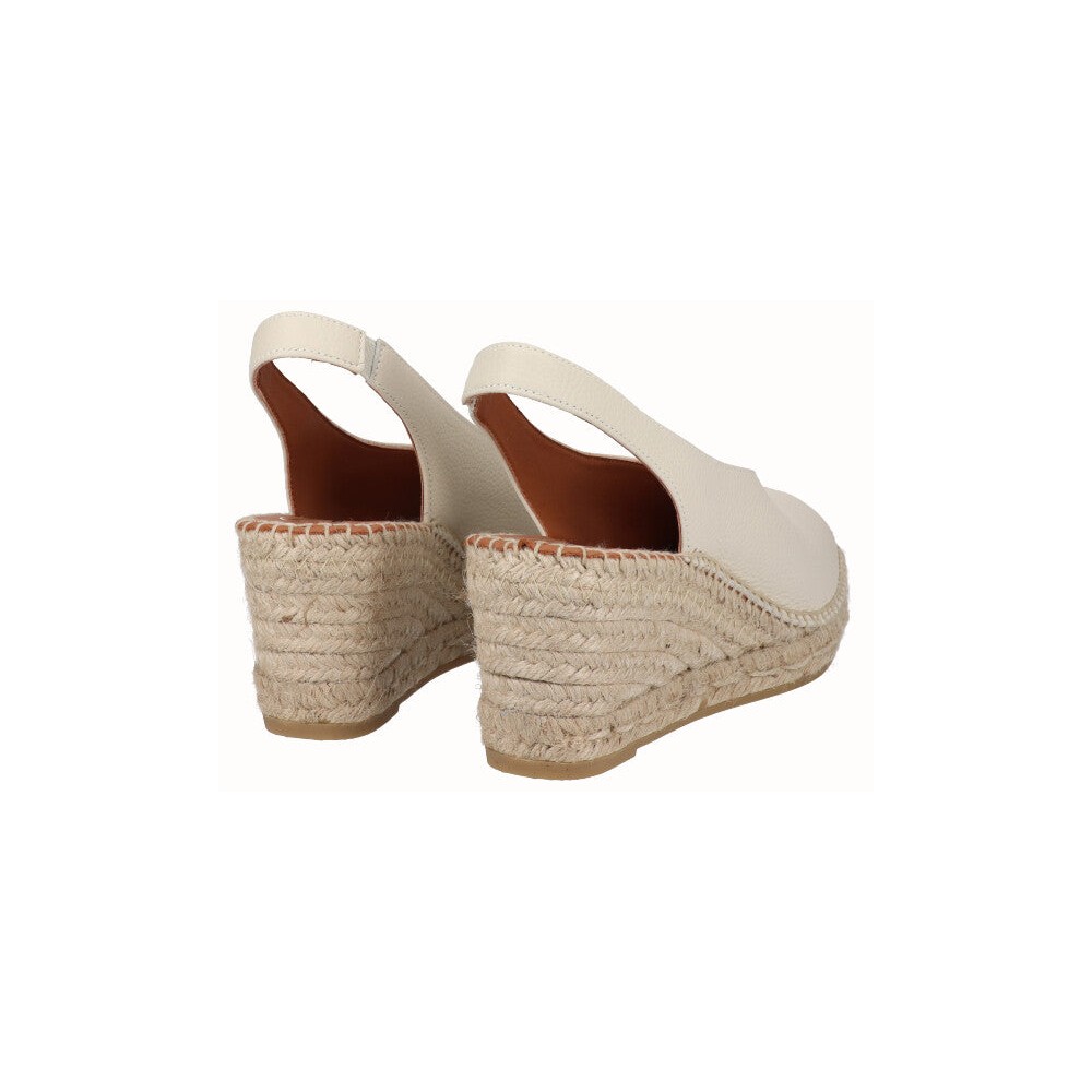 SANDALIA CUÑA YUTE VAINILLA