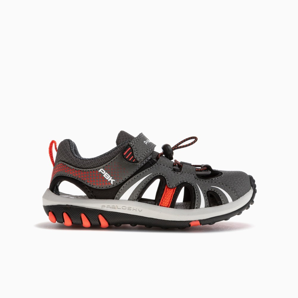 SANDALIA DEPORTIVA GREY-RED