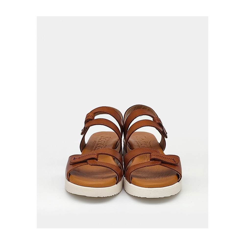 SANDALIA VELCROS CUERO