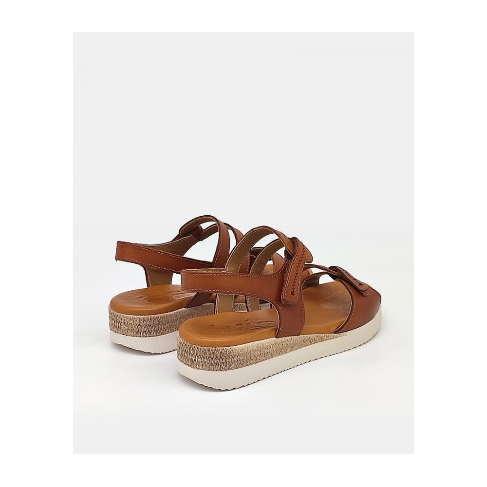 SANDALIA VELCROS CUERO