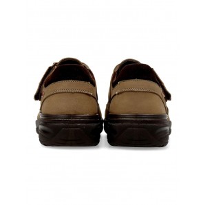 SANDALIA CERRADA PIEL GRASO TAUPE