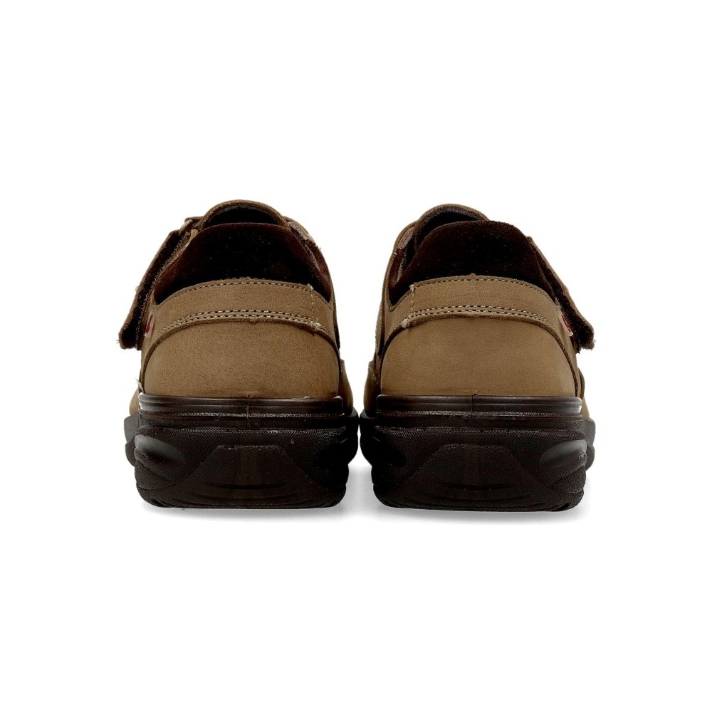 SANDALIA CERRADA PIEL GRASO TAUPE