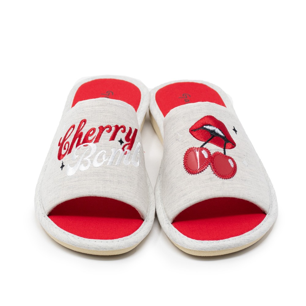 PALA CHERRY LABIOS GRIS PERLA-ROJO