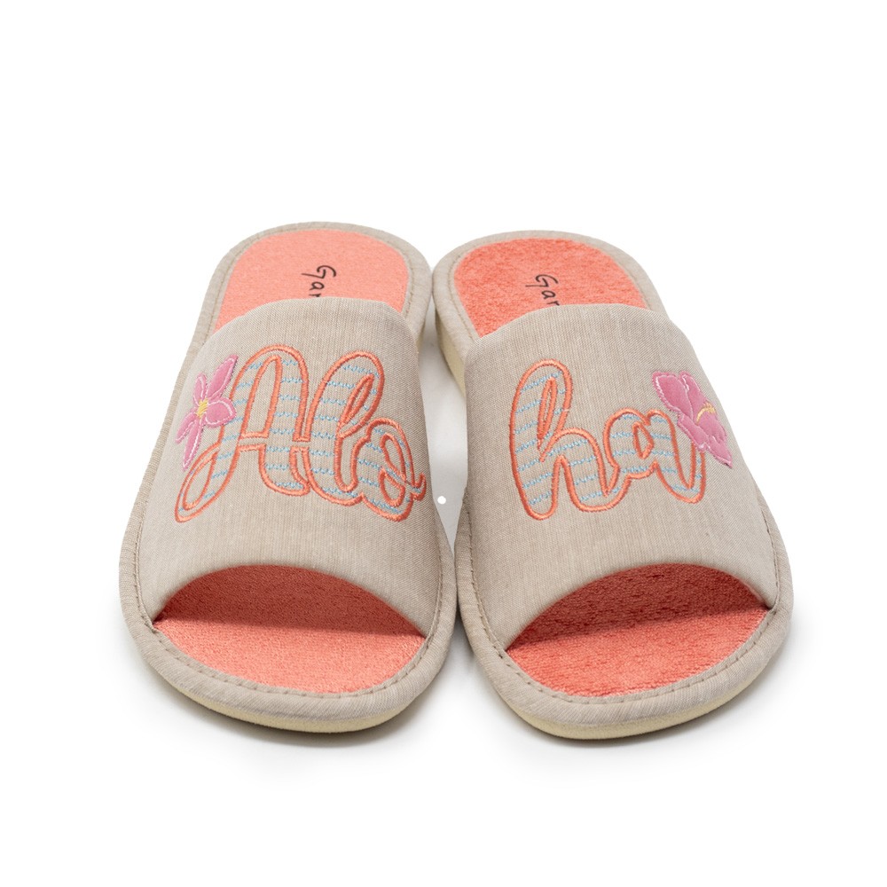 PALA ALOHA FLORES BEIG-CORAL