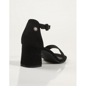 SANDALIA CORREA TOBILLO ANTE NEGRO