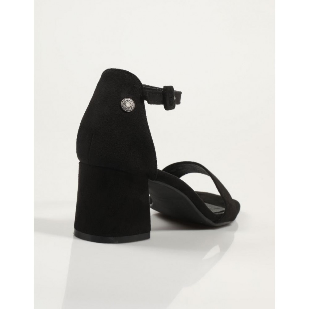 SANDALIA CORREA TOBILLO ANTE NEGRO