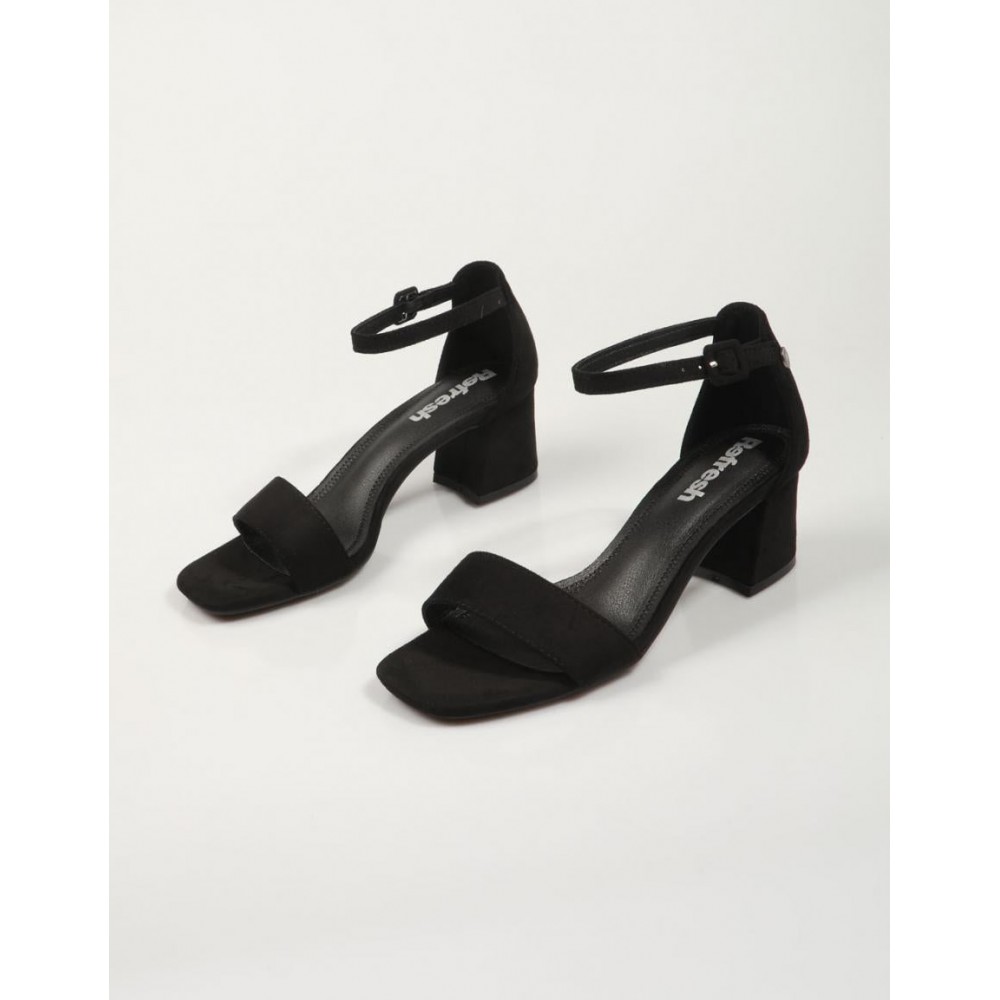 SANDALIA CORREA TOBILLO ANTE NEGRO